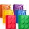 YOTNUS 48 Pcs Building Block Party-Favor Bags, Small Gift Bags with Handles for Building Block Birthday Party Supplies