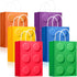 YOTNUS 48 Pcs Building Block Party-Favor Bags, Small Gift Bags with Handles for Building Block Birthday Party Supplies