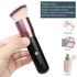 KINGMAS Angled Top Foundation Brush - Premium Kabuki Makeup Brush for Liquid, Blending, Cream, Powder, Black