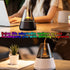 KadiDise 120ml 7-Color Flame humidifier,Flame Aroma Diffuser, Flame Humidifier, Essential Oil Aromatherapy Diffuser