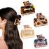 MagicSky 4PCS Hair Claw Clips - Acrylic Hair Banana Barrettes, Celluloid French Butterfly Jaw Clips, Tortoise Shell