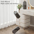 Makeup Brush Organizer with Lid, 360° Rotating Clear Dustproof Storage, Cup Pen Holder for Vanity Bathroom (Clear Black