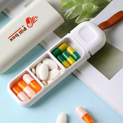 Lagnlnaoy 7 Pillbox 3 Days Fashion Portable Nordic Style Pill Box Tablet Dispenser Medicine Boxes Grids Dispensing