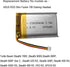 1000mAh 3.7V Battery Replacement for ASUS ROG Strix Fusion 700, Turtle Beach Stealth Headsets, JBL TOUR ONE