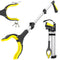 38" Extra Long Grabber Tool, Lightweight Reaching Aid with 360° Rotating Anti-Slip Jaw for Elderly