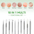 Pimple Popper Tool Kit,Blackhead Remover Tool 5 Pcs Blackhead Extractor Tool for Face Comedone Zit Acne Whitehead Blemish, Stainless Steel Extraction Tools Set