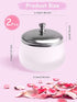 TOROKOM 2Pcs Dappen Dish Glass Monomer Dish with Lid for Acrylic Nails, Liquid Powder Holder, Matte Damping Dish