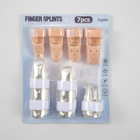 Sopito Finger Splint - 7PCS Finger Support Brace for Broken Fingers, Arthritis Knuckle Immobilization