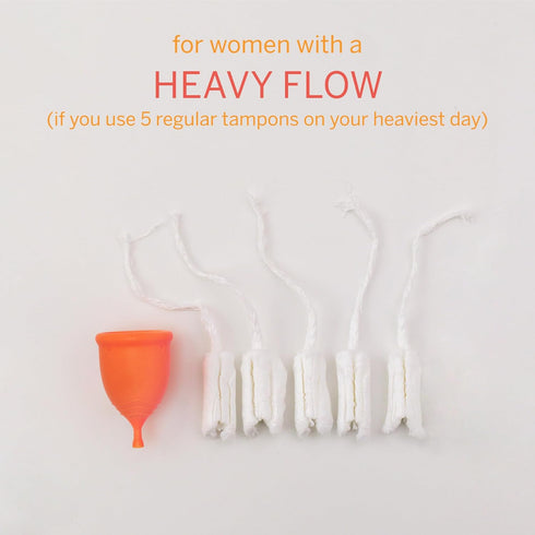 Pixie Menstrual Cup - 100% Medical-Grade Silicone - Ranked 1 for Soft Reusable Period Cup - Tampon Alternative (Large)