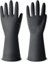 ThxToms 3 Pairs Reusable Latex Dishwashing Gloves for Housework, Kitchen, Bathroom, Medium, Black