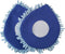 CHOMP! Microfiber Mop Refill Pack: 5 Minute CleanWalls 2-Pack Giant Noodle Blue Duster, Reusable Washable Dusting Pads