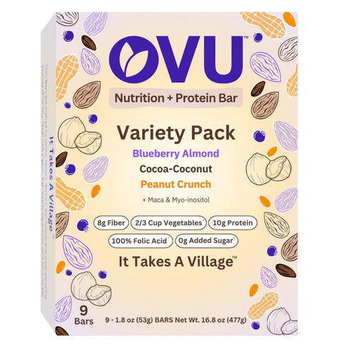 OVU Bar Fertility, Pregnancy & Postpartum Nutrition Support for Women, Myo-Inositol, Folic