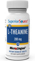 Superior Source L-Theanine 200 mg Supplement for Brain Health Support, Better Sleep & Daily Energy - 100 Tablets
