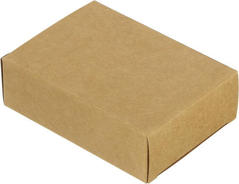 PATIKIL 3.8x2.8x1.2 Paper Soap Box, 40 Pack Homemade Soap Boxes for Birthday Christmas DIY Craft, Brown