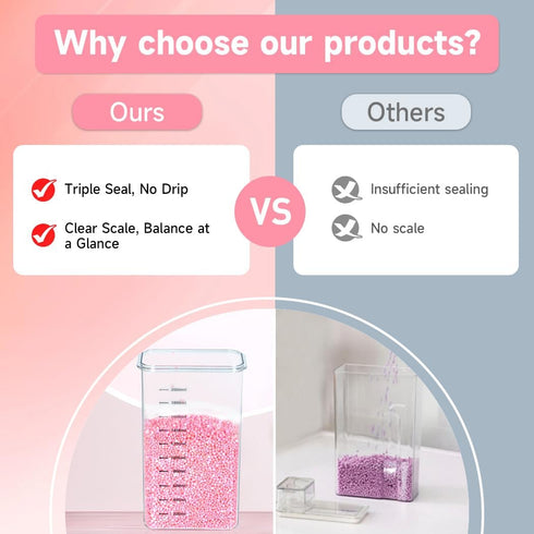 Tokokimo Laundry Powder Dispenser, Laundry Detergent Dispenser for Laundry Room Organization and Storage, Laundry Beads