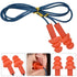 Corded Silicone Noise Reduction Ear Plugs - Metal Detectable Hearing Protection