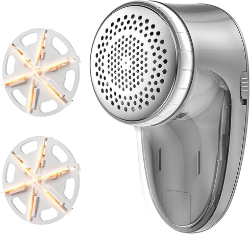 Ruidla Fabric Shaver Lint Remover, Battery Operated Sweater Shaver with Replaceable Stainless Steel Blades for Clothes