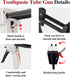 KJEYOB 2026 New Toothpaste Tube Gun,Toothpaste Tube Glue Gun Squeezing Machine,Silicone Caulk Guns,Toothpastes Guns