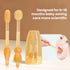 Baby Toothbrush Set, Silicone Baby Tongue Cleaner, 0-18M, 360 Degree Toddler Oral Care Toothbrush