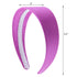 Motique Accessories Violet Satin Headband, 2 Inch Wide