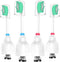 Replacement Heads for Philips Sonicare E Series Electric Toothbrush, 4 Pack for HX7023/64, HX7023/30, White