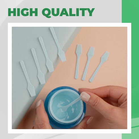 500 Pack 2.5 Inch Cosmetic Spatulas - Small Plastic Spatula for Cosmetics, Creams, & Crafts | Makeup Spatula or Mini