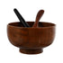Wood Face Mask Mixing Bowl Set for Ladies, DIY Vintage Facial Skincare Clay Mixing Kit with Mask Spoon and Spatula Brush