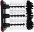 MUNEFE 3 Brush Cleaner, Water Bottle Cleaner Brush, Glass Cup Washer with Suction Cup Base Brush for Kitchen Sink Home