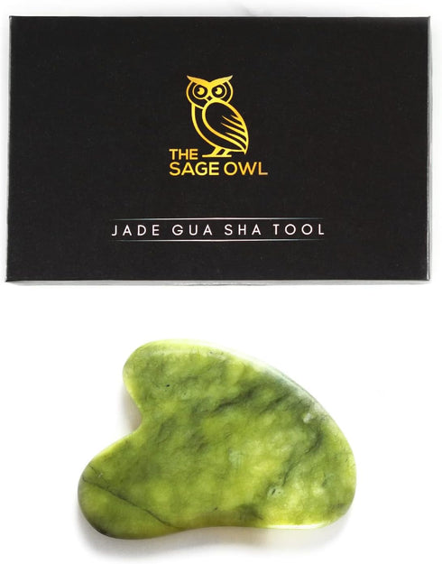 Sage Owl Gua Sha Face Massager Tool, Neck and Jawline Sculptor for Daily Skin Care Routine, Anti-Aging Tool
