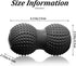 huoflame Peanut Massage Ball for Deep Tissue, Trigger Point Therapy, Myofascial Release Double Lacrosse Foam Roller