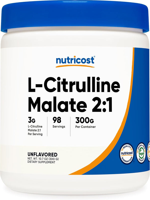 Nutricost L-Citrulline Malate (2:1) Powder, 300 Grams