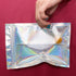100 Pieces Mylar Holographic Resealable Bags - 3 x 4" Smell Proof Foil Pouch for Party Favor Food Storage (Holographic