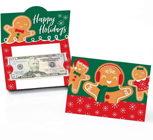 Big Dot of Happiness Gingerbread Christmas - Gingerbread Man Holiday Party Money