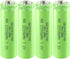 Rechargeable AA NIMH 1.2V 2200mAh High Capacity Batteries, 4 Pack, Pre-Charged for Solar Light Replacement