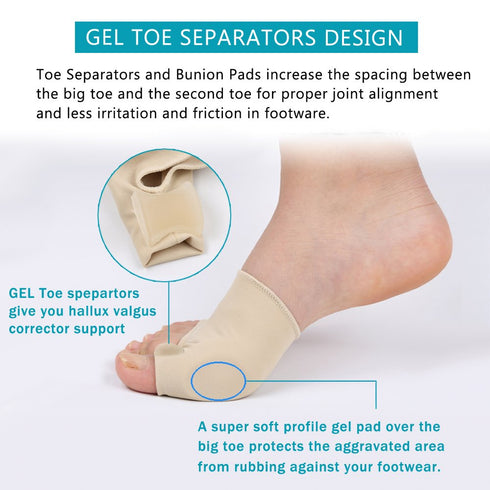 Flyen Bunion Corrector for Women and Men, Bunion Pain Relief Protector Sleeves Kit