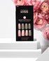 KISS Masterpiece Luxe Manicure, Premium Acrylic Fake Nails with Pink Gel Nail Glue, Mini Nail File