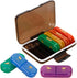 TOPPERFUN Weekly Pill Organizer with 7 Distinct Compartments Portable Travel Medicine Case with