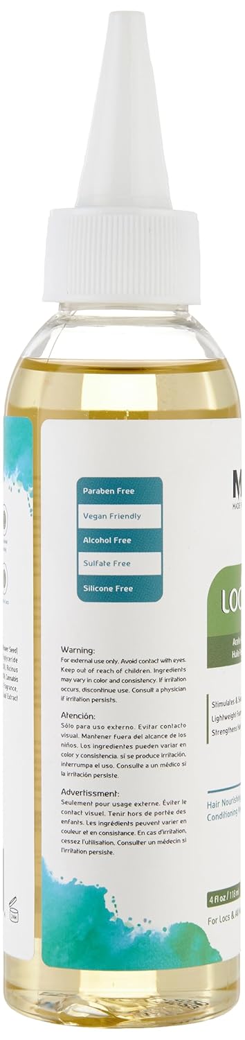 Locs Vegan Conditioning Hair Oil, Foaming Locs Oil, 4 oz