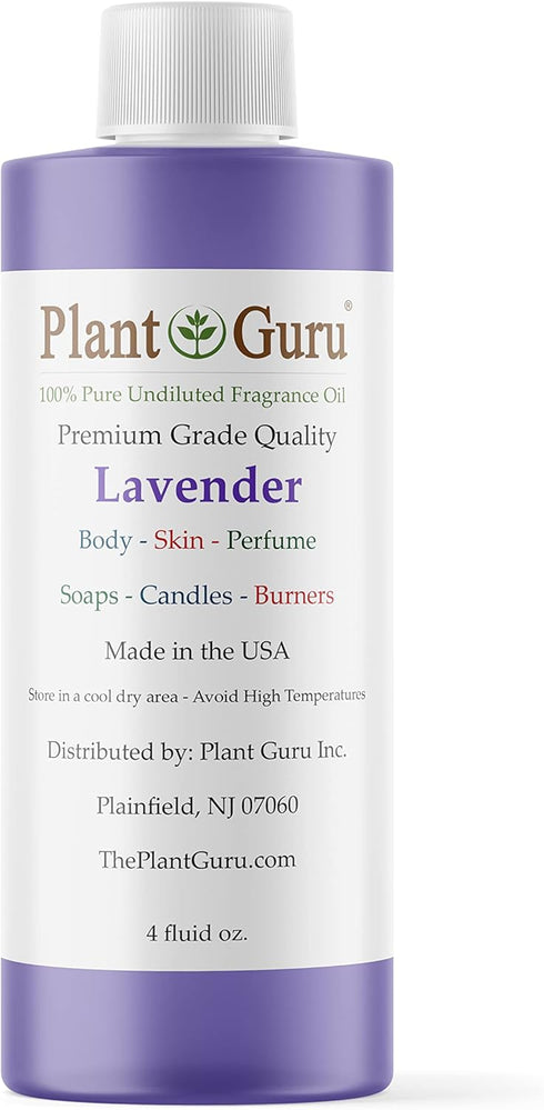 Lavender Fragrance Oil, 4 fl. oz. for DIY Soap Making, Candles, Aromatherapy, Great for Lotions