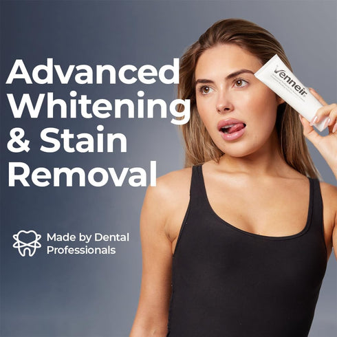 Venneir Professional Toothpaste for Veneers, Implants, Bondings, Crowns & Sensitive Teeth Stain Removing, Whitening