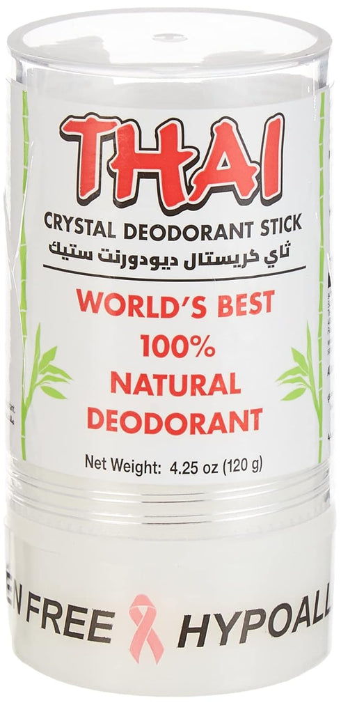 Natural Crystal Deodorant Stick, THAI, 4.25 Ounces