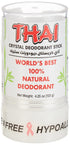 Natural Crystal Deodorant Stick, THAI, 4.25 Ounces