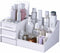 Makeup Desk Organizer with Drawers, Countertop Holder for Cosmetics, Vanity Storage for Lipstick, Brushes, Jewelry