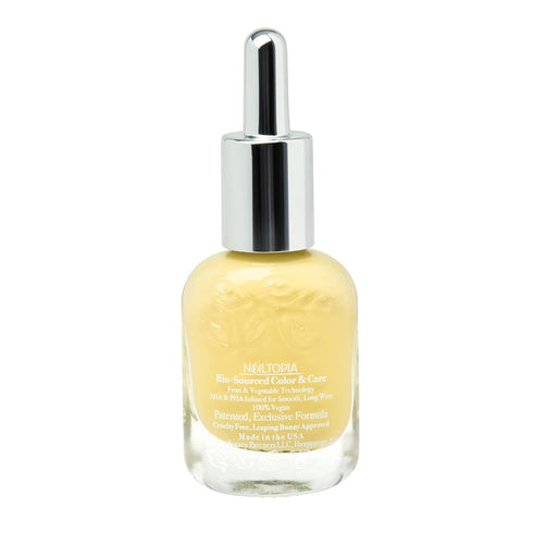 Nailtopia - Plant-Based Chip Free Nail Lacquer, Non Toxic, Bio-Sourced, Long-Lasting Polish - Mellow Yellow (Pastel