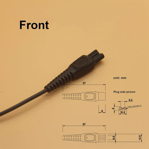 LinMei USB Charger Cord Fit for Philips Norelco QP2533 QP2520 QP2630 QP6510 QP6520 One Blade Trimmer HQ8505 HQ850 HQ840