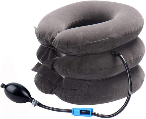 Cervical Neck Traction Device - Inflatable Neck Stretcher for Chronic Neck and Shoulder Pain Relief