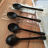 150 Pack Large Disposable Plastic Spoons, Heavy Weight Individual Wrapped Teaspoons for Soup Dessert Ice Cream (Black,