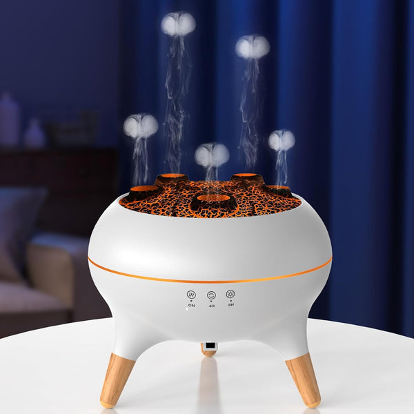 Pmxoaink Jellyfish Essential Oil Diffuser & Humidifier - 260ml Ultrasonic with 7 Colour