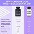 Vital Vitamins Multi Collagen Plus - Biotin, Hyaluronic Acid, Vitamin C for Hair Growth Support - 150 Pills