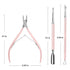 Makartt Cuticle Trimmer with Pusher, 3 PCS Pink Nail Tools for Professional Manicure & Pedicure